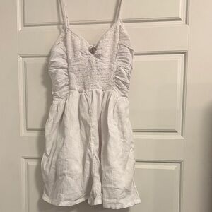 White aerie romper